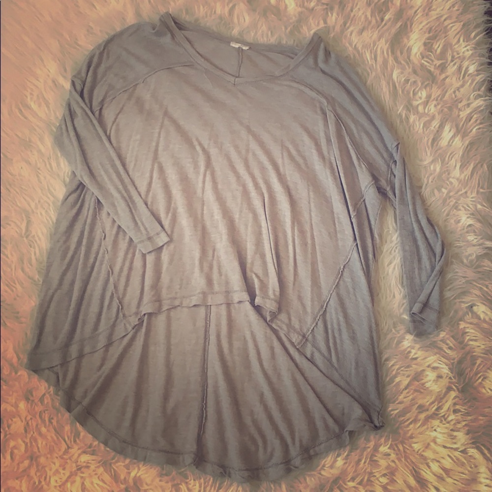 HiLo Grey Top